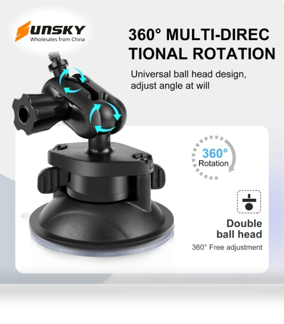Magic Arm Suction Cup Mount — Vehicle Mounts, PULUZ