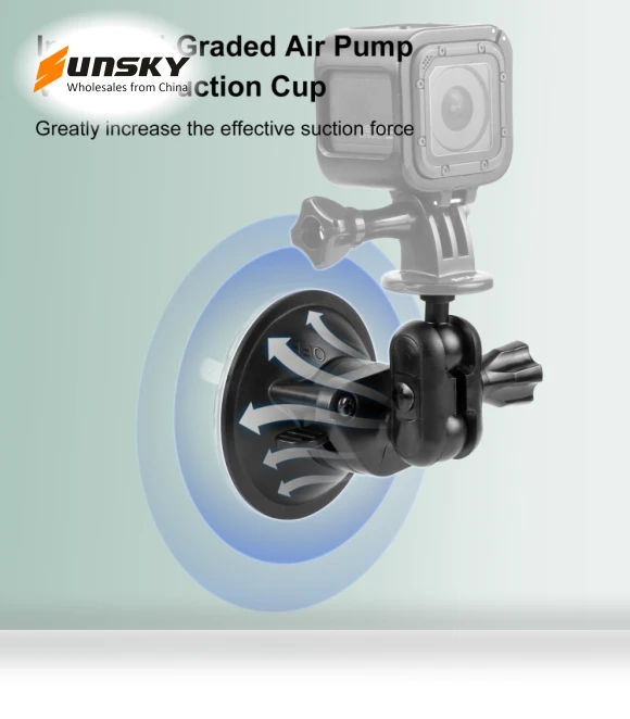 Magic Arm Suction Cup Mount — Vehicle Mounts, PULUZ