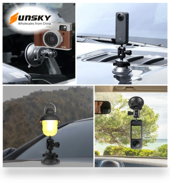 Magic Arm Suction Cup Mount — Vehicle Mounts, PULUZ
