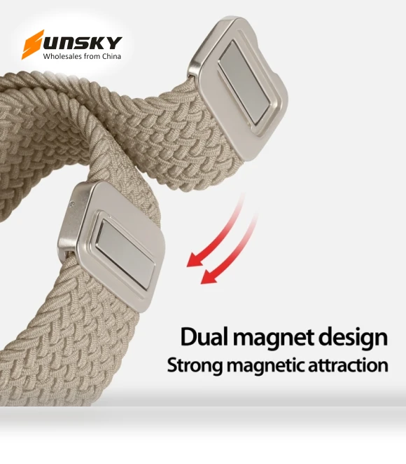 Magnetic Buckle Nylon Braid Watch Band — Watch Accessories, DUX DUCIS