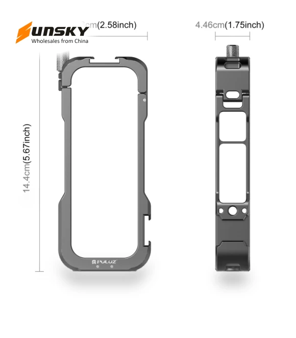 Metal Protective Cage Rig Housing Frame with Lens Cover — Camera Brackets, PULUZ