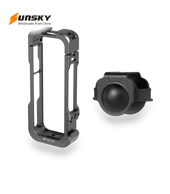 Metal Protective Cage Rig Housing Frame with Lens Cover — Camera Brackets, PULUZ