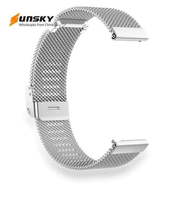 Milan Metal Steel Mesh Buckle Watch Band — Watch Accessories, Samsung