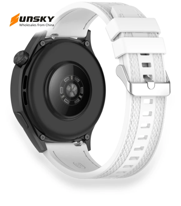 Quick Release Two Side Stitching Silicone Watch Band — Watch Straps & Bands, Huawei