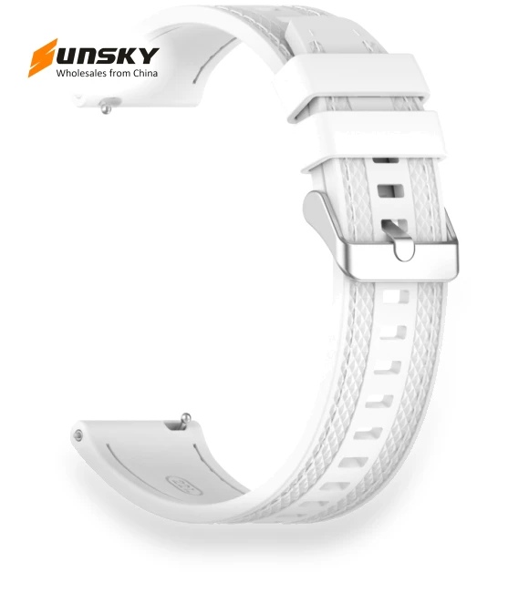 Quick Release Two Side Stitching Silicone Watch Band — Watch Straps & Bands, Huawei