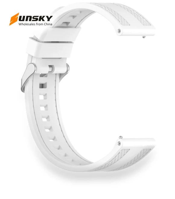 Quick Release Two Side Stitching Silicone Watch Band — Watch Straps & Bands, Huawei