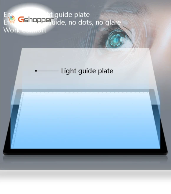 Rechargeable Copy Table Soft Light Eye Protection Wraparound Copy Board Drawing Tablet — Drawing Boards