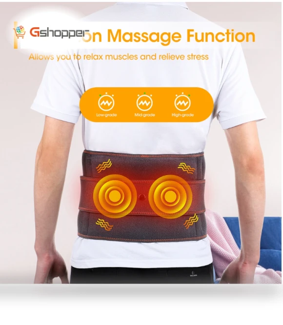 Red Light Heating Massage Waist Protector Belt — Back Braces