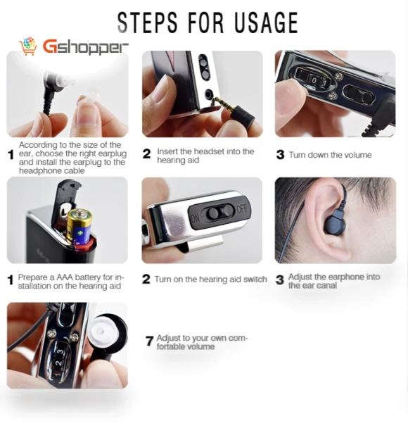 Sound Amplifier Hearing Aid Headphones — Hearing Amplifiers