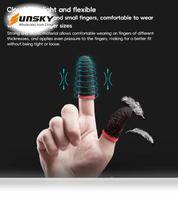 Sweatproof Anti-slip Breathable Gaming Fingertips — Thumb Grips, GameSir