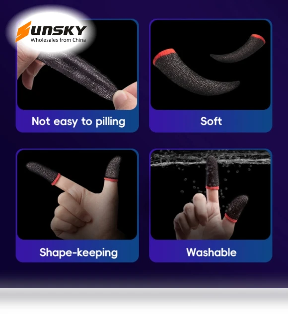 Sweatproof Anti-slip Breathable Gaming Fingertips — Thumb Grips, GameSir