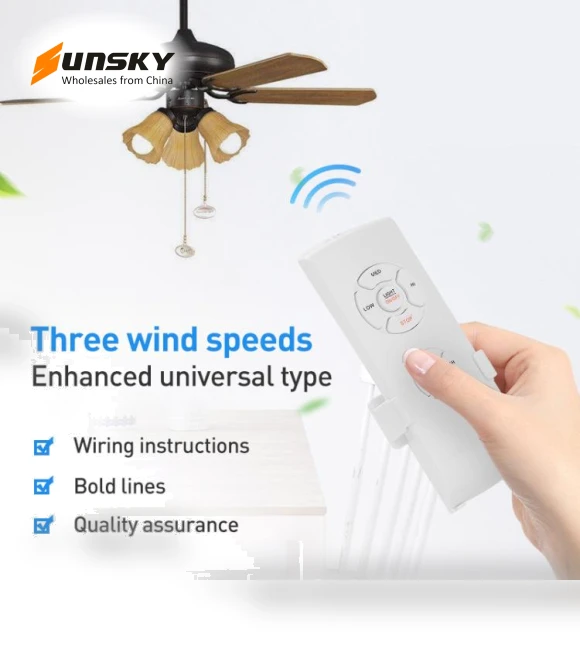 Universal Ceiling Fan Lamp Remote Control Kit — Ceiling Fan Wall Controls
