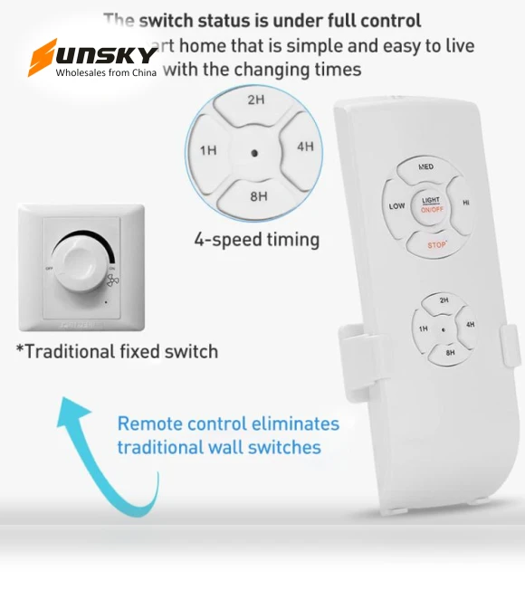 Universal Ceiling Fan Lamp Remote Control Kit — Ceiling Fan Wall Controls