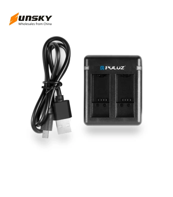 USB Dual Batteries Charger — Chargers, PULUZ
