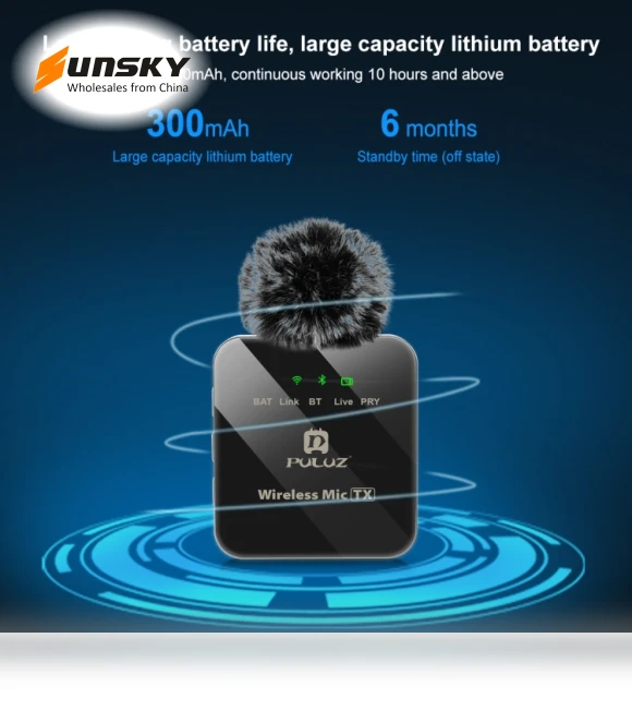 Wireless Lavalier Microphone — Wireless Systems, PULUZ