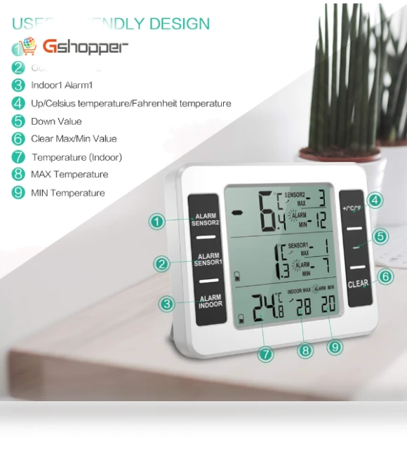 Wireless Refrigerator Thermometer — Refrigerator