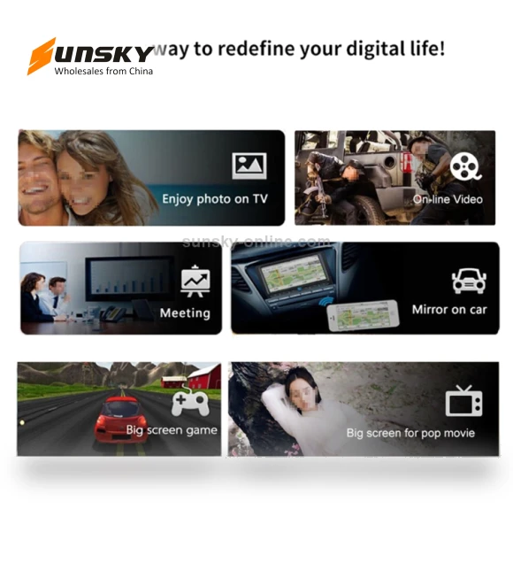 Wireless WiFi Display Dongle Receiver — USB