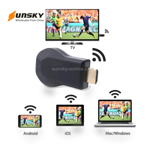 Wireless WiFi Display Dongle Receiver — USB