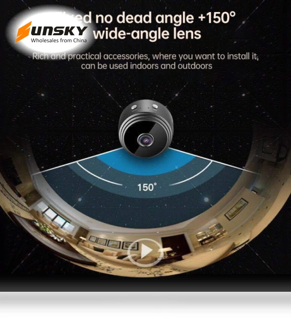 720P Wifi Wireless Network Camera Wide-angle Recorder — Camcorder