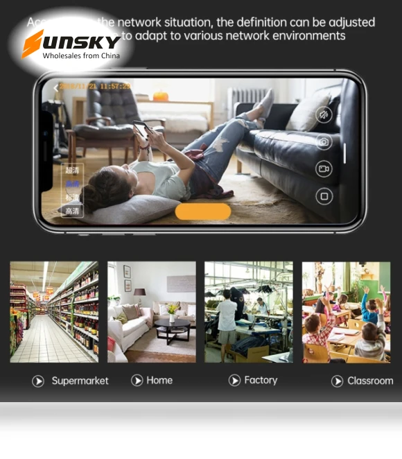 720P Wifi Wireless Network Camera Wide-angle Recorder — Camcorder