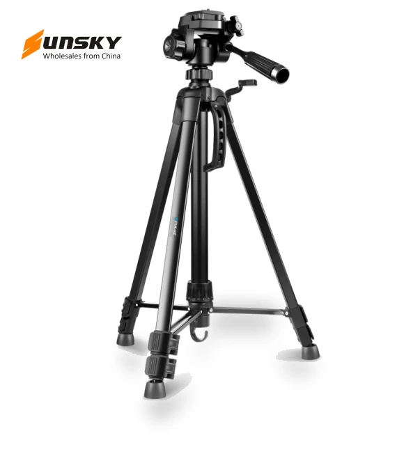 Aluminum Selfie Live Tripod Mount with Three-dimensional Head & Phone Clamp — Tabletop & Travel, PULUZ