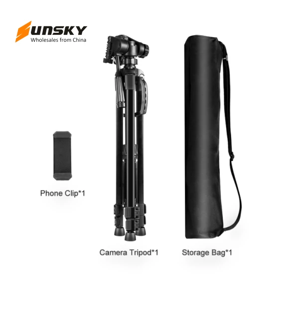Aluminum Selfie Live Tripod Mount with Three-dimensional Head & Phone Clamp — Tabletop & Travel, PULUZ
