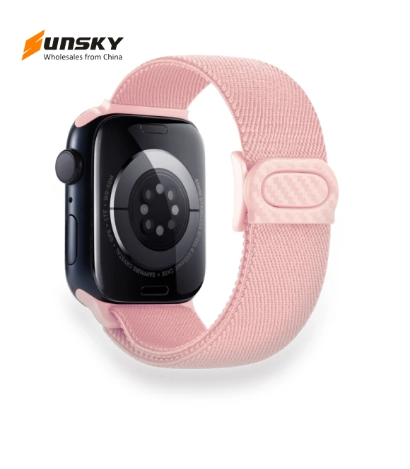 Carbon Fiber Texture Snap Buckle Nylon Watch Band — Watch Straps & Bands