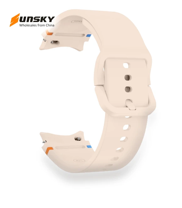 Flat Sewing Design Silicone Watch Band — Bands, Samsung