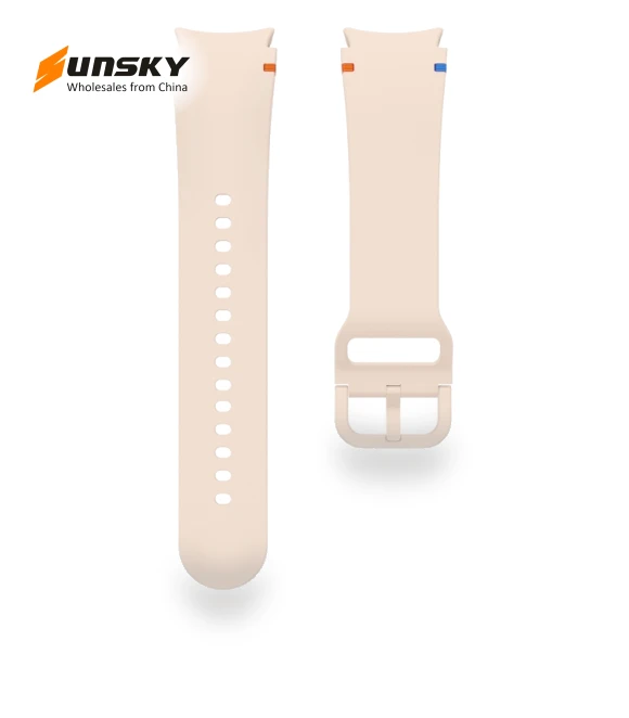 Flat Sewing Design Silicone Watch Band — Bands, Samsung