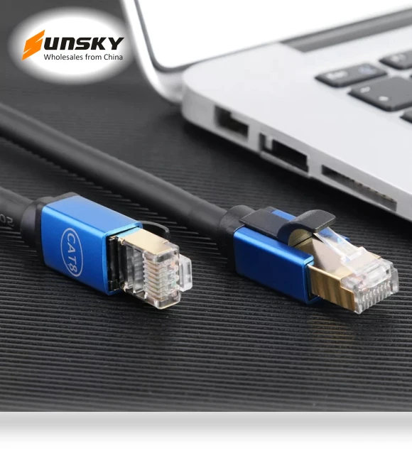 High-Quality Thin CAT8 Ethernet Cable — Cat 5e