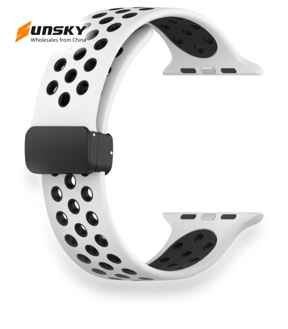 Magnetic Buckle Silicone Watch Band — Watch Accessories