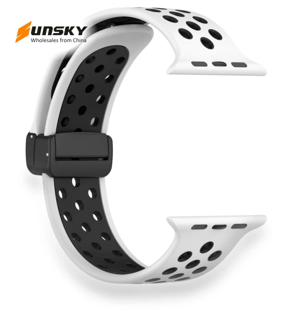 Magnetic Buckle Silicone Watch Band — Watch Accessories