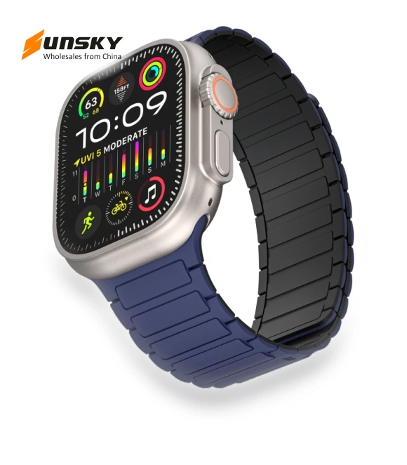 Magnetic Loop Silicone Watch Band — Watch Accessories