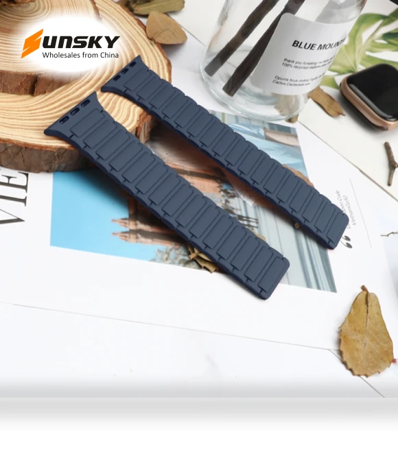 Magnetic Loop Silicone Watch Band — Watch Accessories