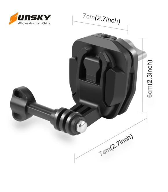 Motorcycle Windshield Action Camera Mount Clip — Mounts & Clamps, PULUZ