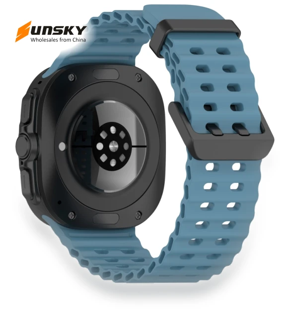 Ocean Hole Dual Buckle Silicone Watch Band — Bands, Samsung