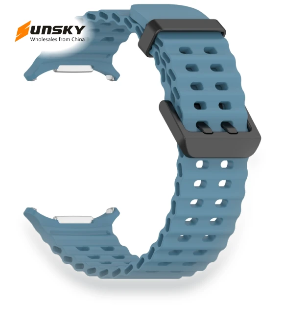 Ocean Hole Dual Buckle Silicone Watch Band — Bands, Samsung