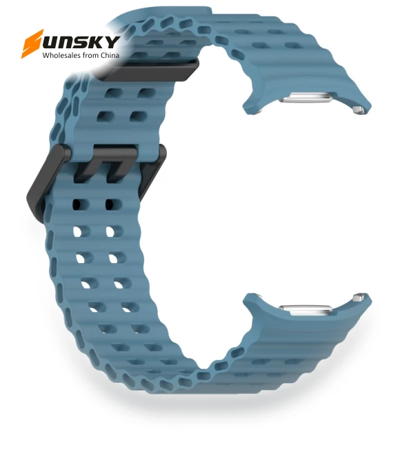 Ocean Hole Dual Buckle Silicone Watch Band — Bands, Samsung