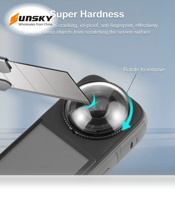 Rotation Optical Glass Lens Guard Protective Cover — Screen Protectors, PULUZ