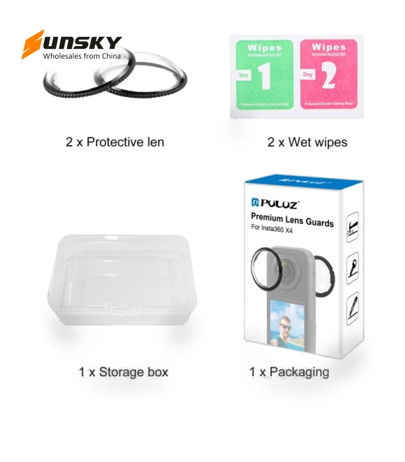 Rotation Optical Glass Lens Guard Protective Cover — Screen Protectors, PULUZ