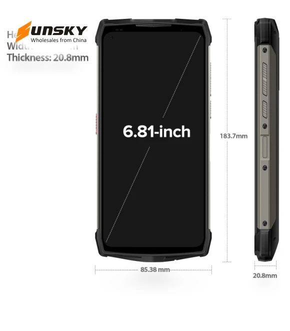 Rugged Phone with Infrared Distance Measure — Screen Protectors, Ulefone