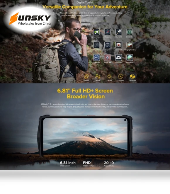 Rugged Phone with Infrared Distance Measure — Screen Protectors, Ulefone
