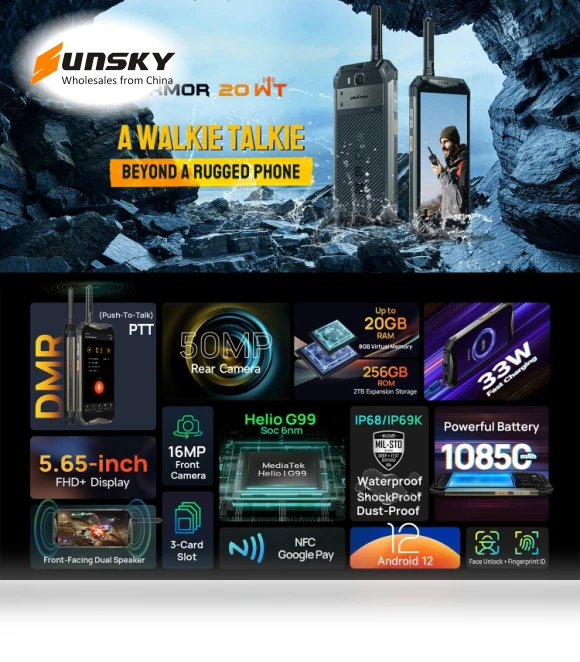 Rugged Phone with Walkie Talkie Function — Portable Communication Devices, Ulefone