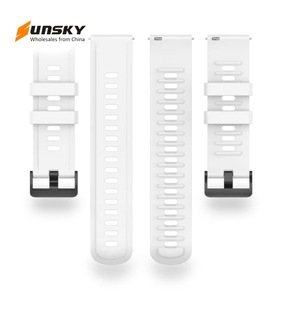 Solid Color Silicone Watch Band — Smartwatch Straps, Xiaomi
