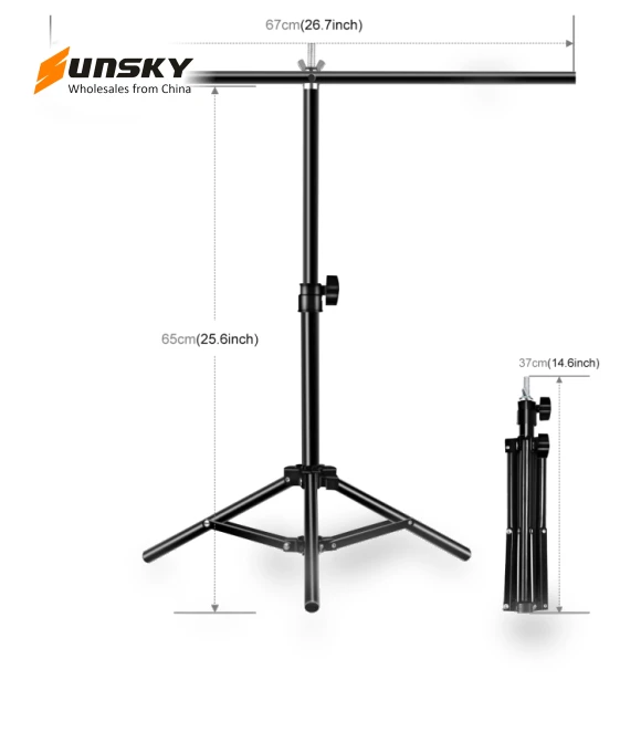 T-Shape Photo Studio Background Support Stand — Support Equipment, PULUZ