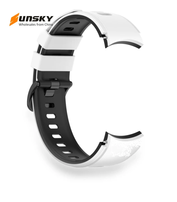 Two-color Silicone Strap Watch Band — Watch Straps & Bands, Samsung