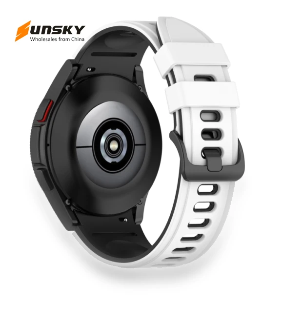 Two-color Silicone Strap Watch Band — Watch Straps & Bands, Samsung