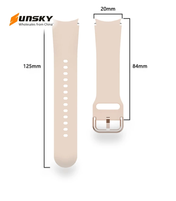 Universal Silicone Colorful Buckle Watch Band — Smartwatch Straps, Samsung