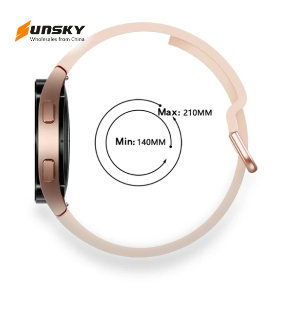 Universal Silicone Colorful Buckle Watch Band — Smartwatch Straps, Samsung