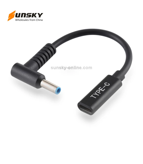 USB-C to 4.5 x 3.0mm Power Adapter Charger Cable — Chargers & Adapters, HP